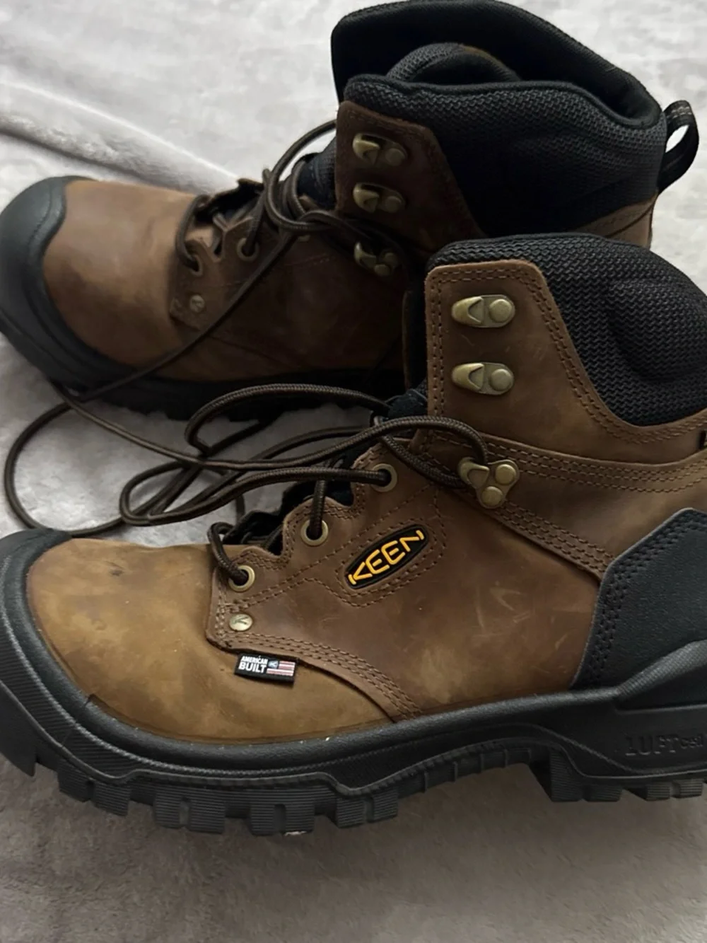 Keen Utility Brown and Black Men's Work Boots